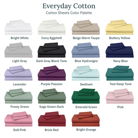 Durable and easy-care cotton sheets that soften with every wash.