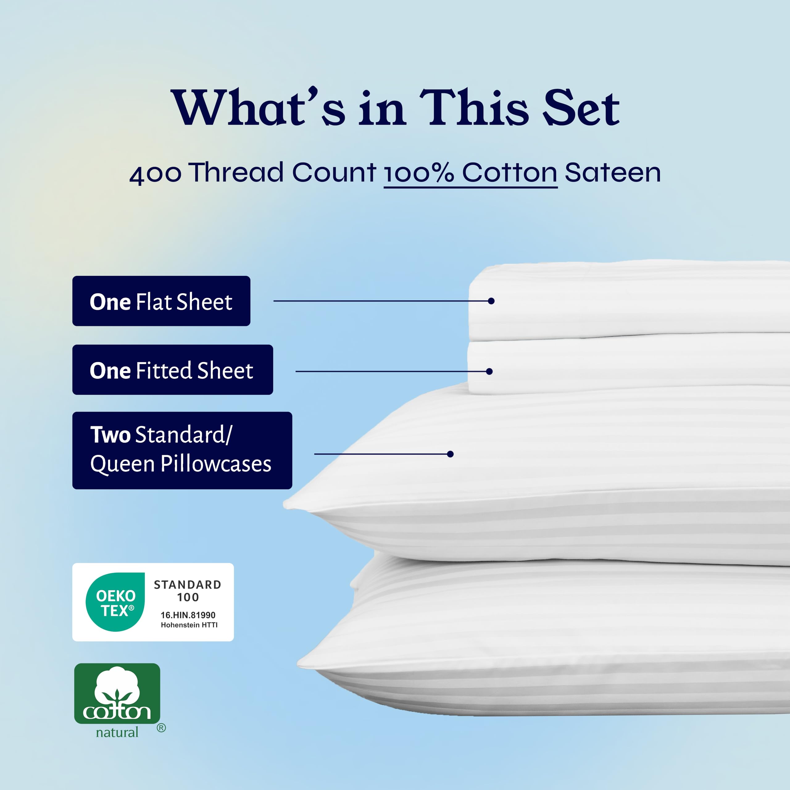 California Design Den top sheet at generous length for easy bed-making.