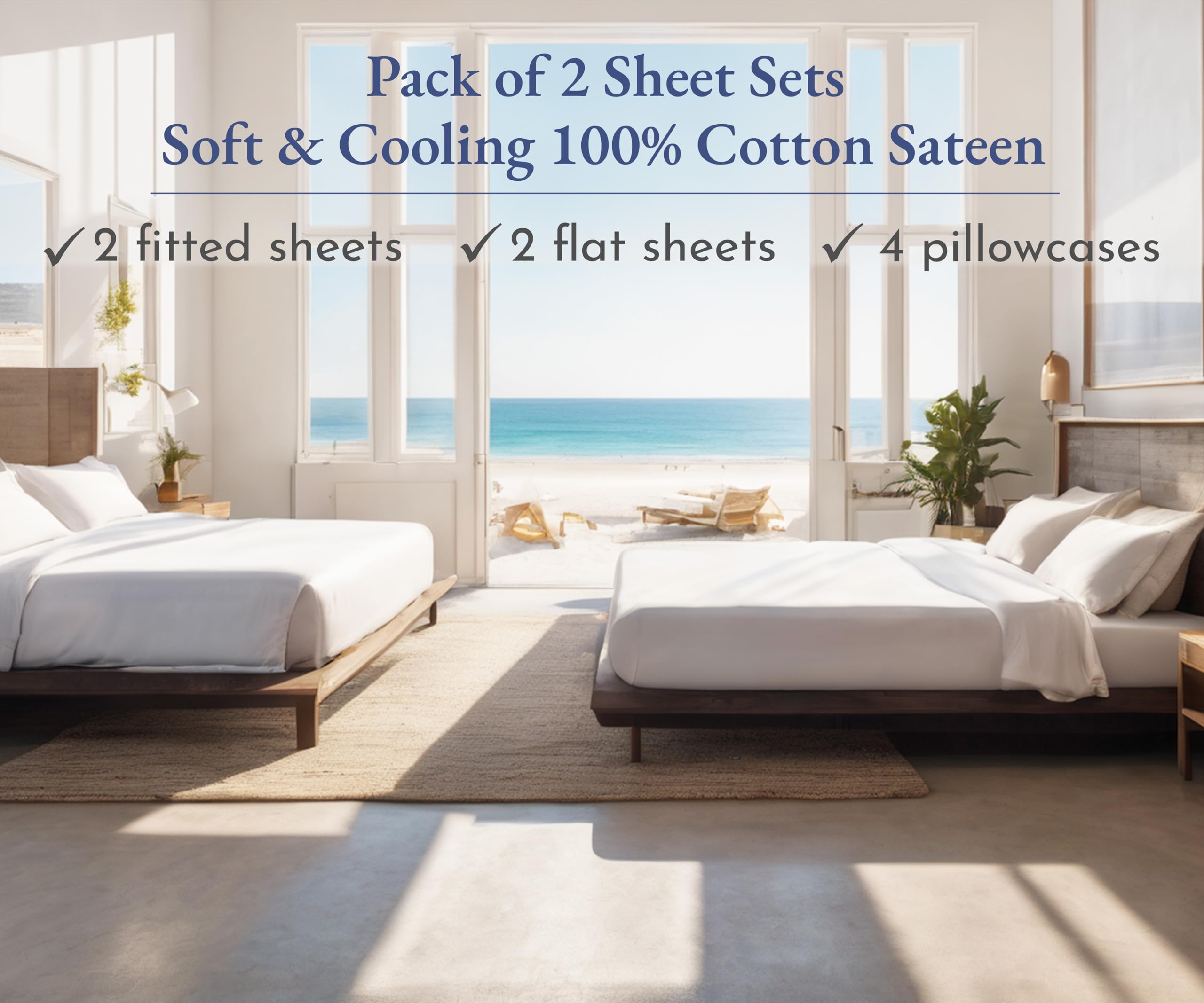 California Design Den sateen texture close-up shows soft, durable weave.