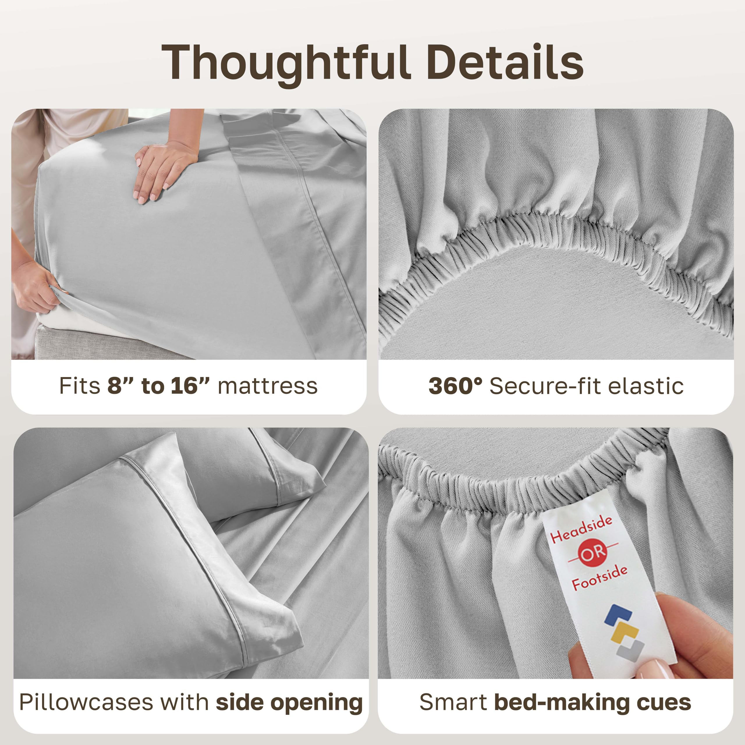 California Design Den fabric close-up reveals breathable, smooth cotton sateen.