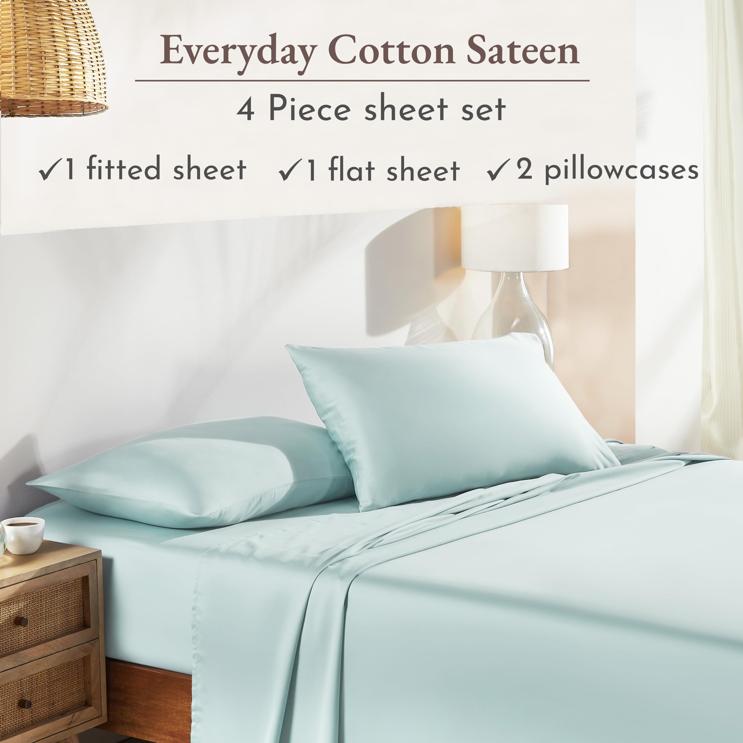 Close-up of California Design Den Seafoam sateen finish showing silky texture