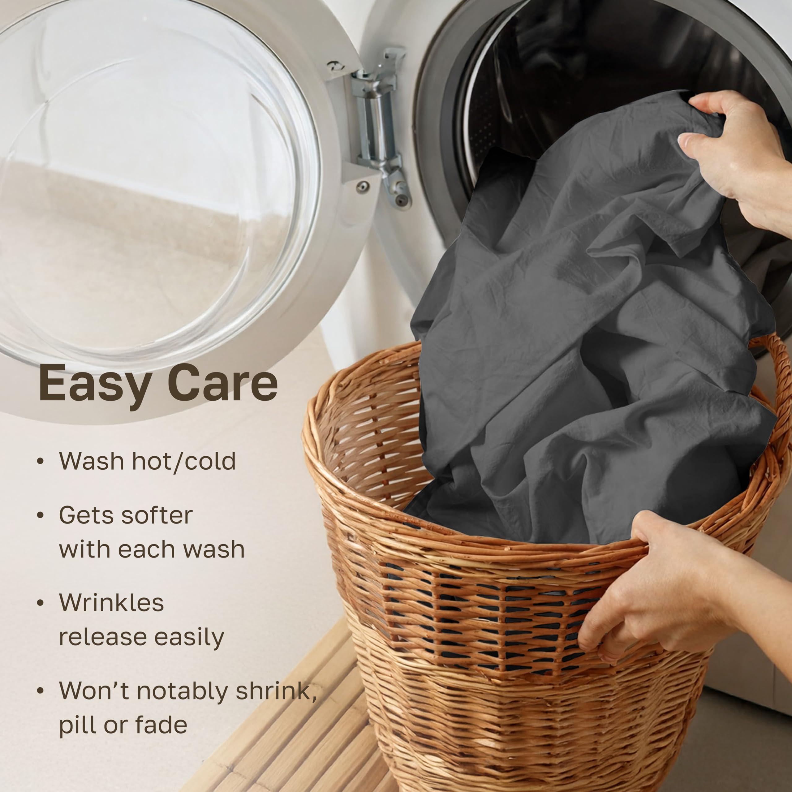 California Design Den care label image indicating easy maintenance