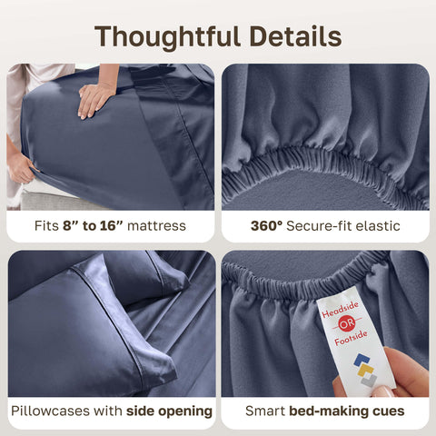 California Design Den sheets are tested for pilling, fading, and shrinkage to preserve color.