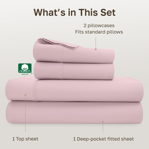 California Design Den pink sateen weave close-up shows lustrous, soft surface.