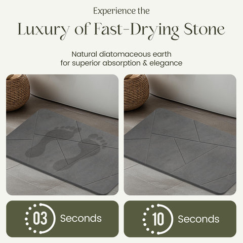 Calivio Quick Dry mat showcases durable, long-lasting diatomaceous earth