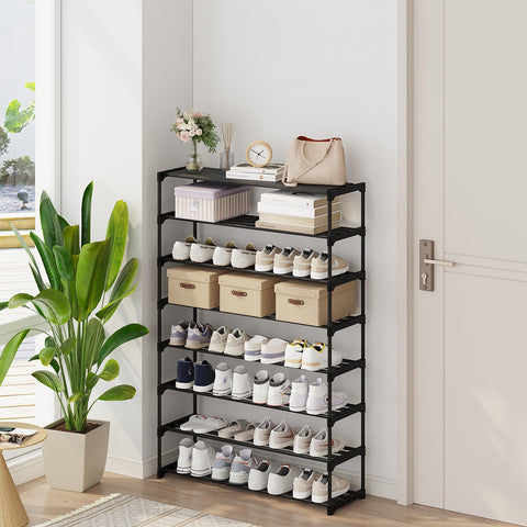 Calmootey adjustable shelf height for versatile footwear fit.