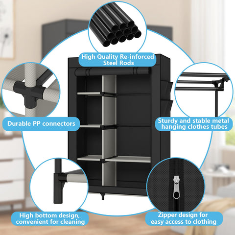 Calmootey organizer roll-up door for quick access.