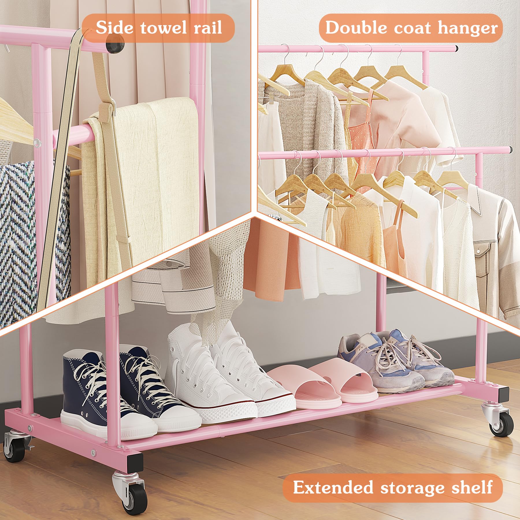 Calmootey easy-installation clothes rack arrives with tools and clear instructions.