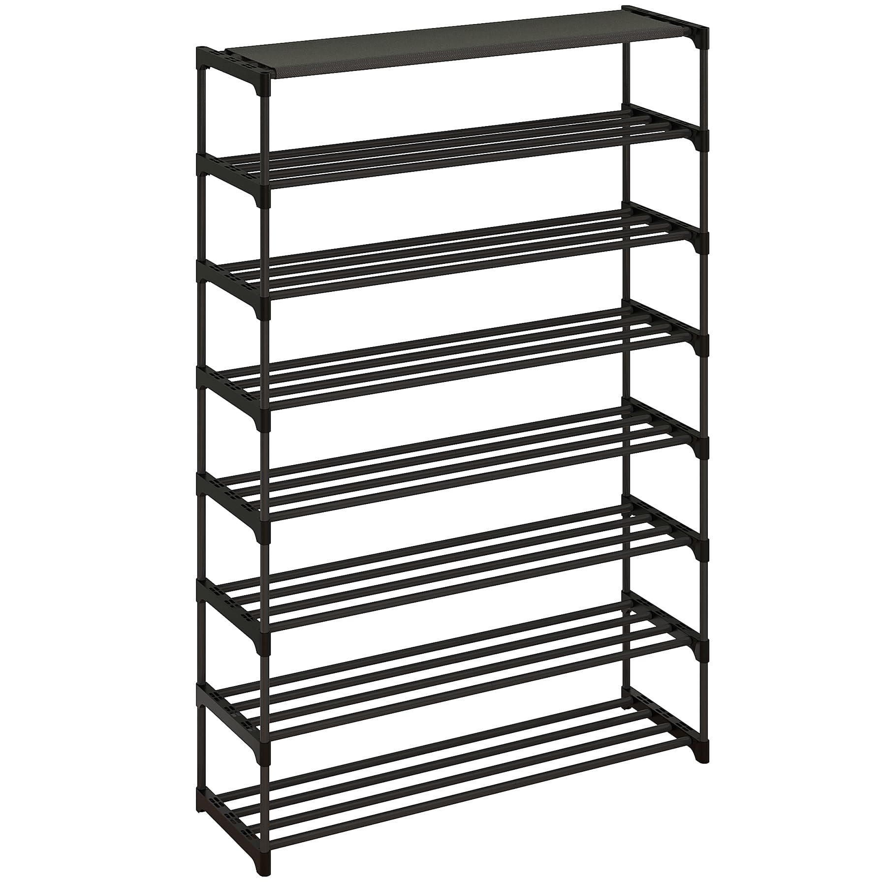 Calmootey entryway organization demonstrates ample shoe storage capacity.