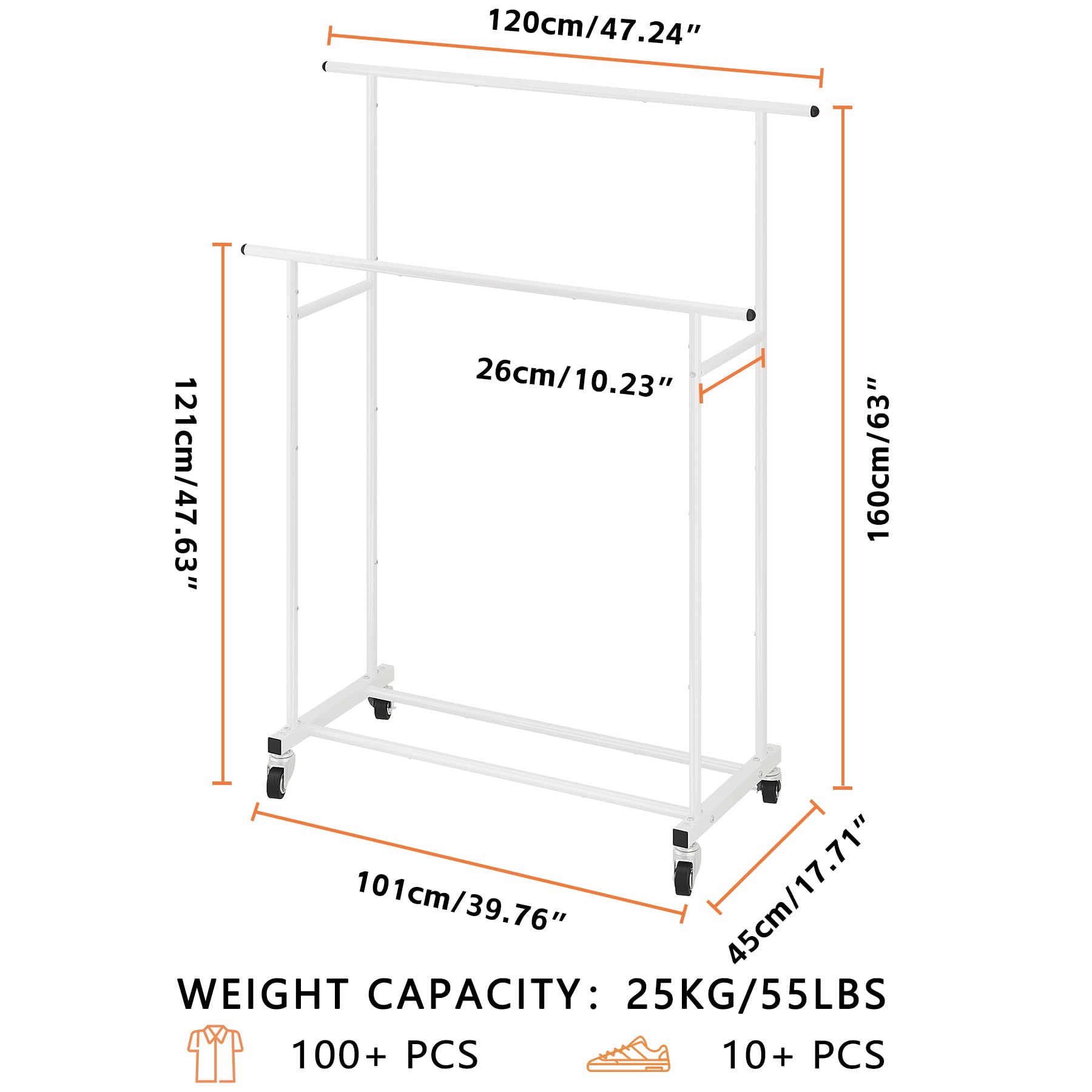 Calmootey rolling wheels enable easy movement and quick positioning.