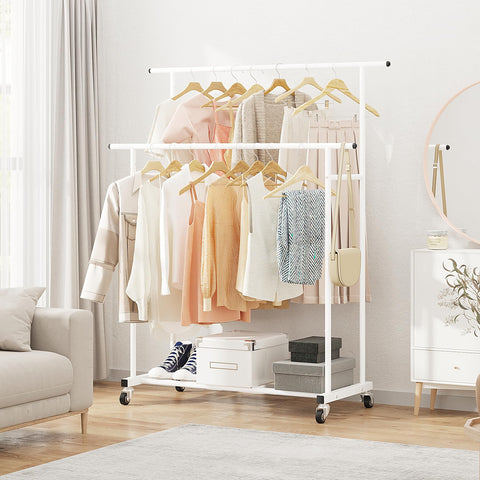 Calmootey stable frame with side rods adds extra clothing support.