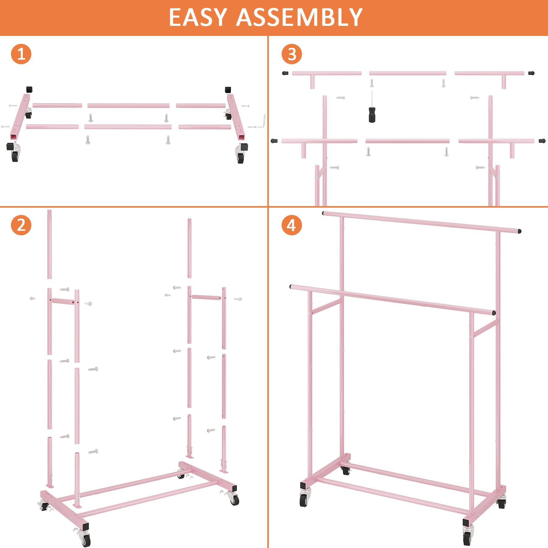 Calmootey versatile garment rack for cozy corners and busy hallways alike.