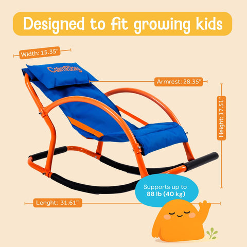 CALMPLAY Kids Rocking Chair classroom setup encourages focused learning