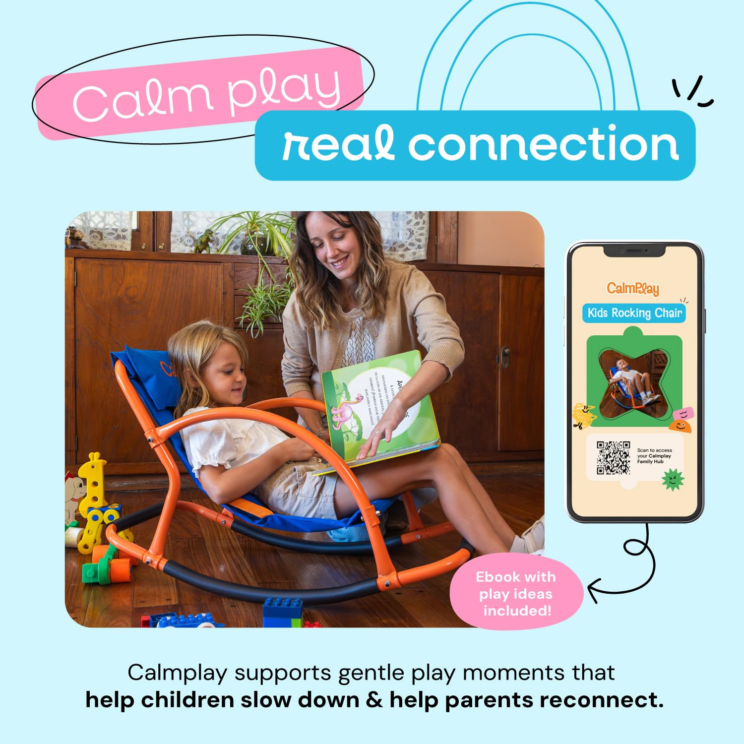 CALMPLAY Kids Rocking Chair easy assembly for quick setup