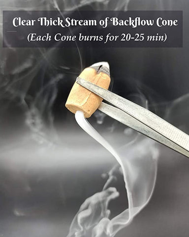 Calmveda White Sage backflow cone with crisp herbal scent for clean spaces.