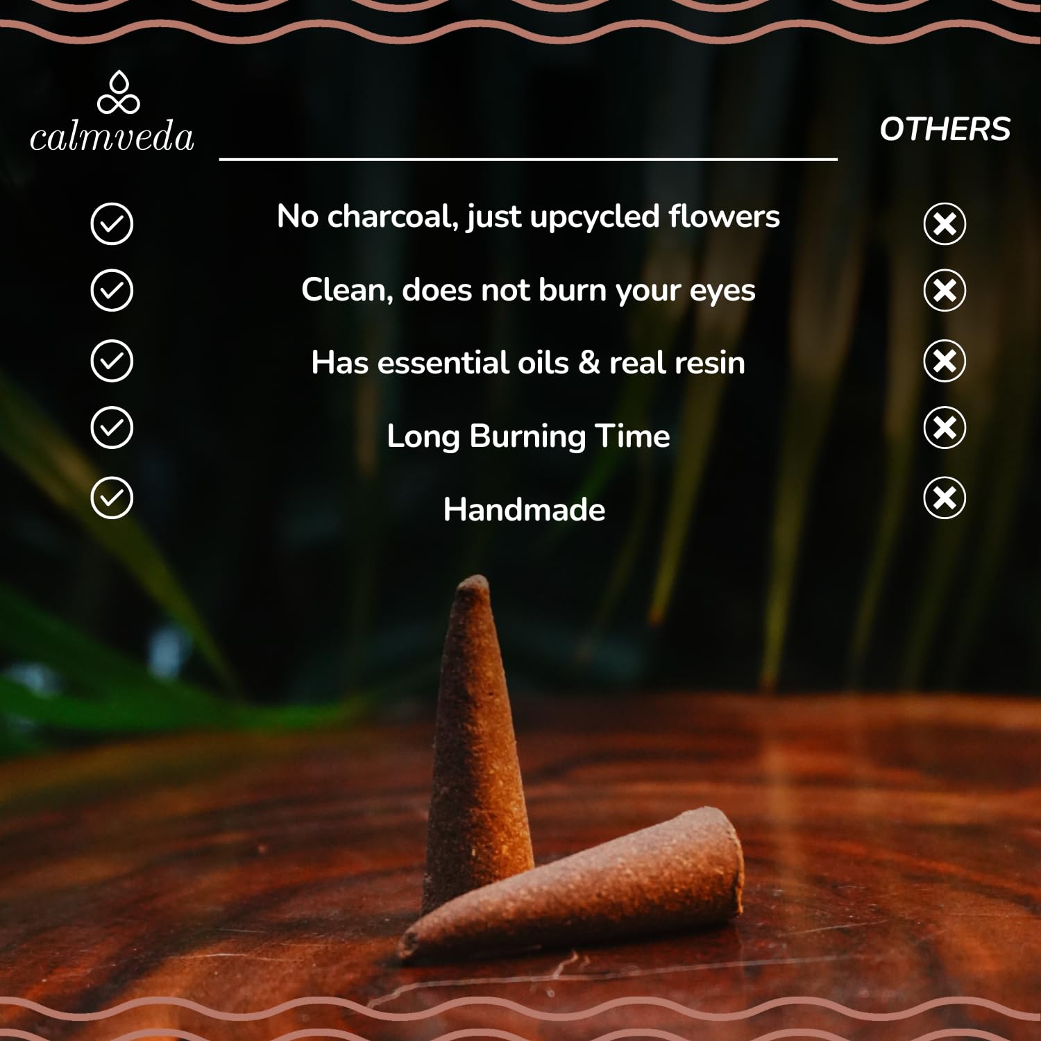Calmveda Gift-Ready Incense Cone Pack shown as a thoughtful present option.