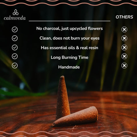 Calmveda Gift-Ready Incense Cone Pack shown as a thoughtful present option.