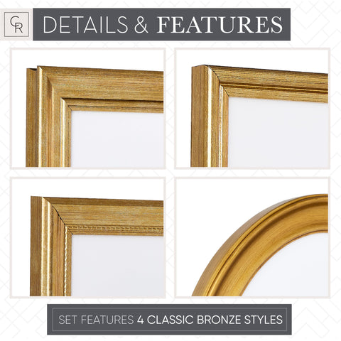 Camden Reed 4.5x6.5 inch mats on 8x10 frames maximize display options.