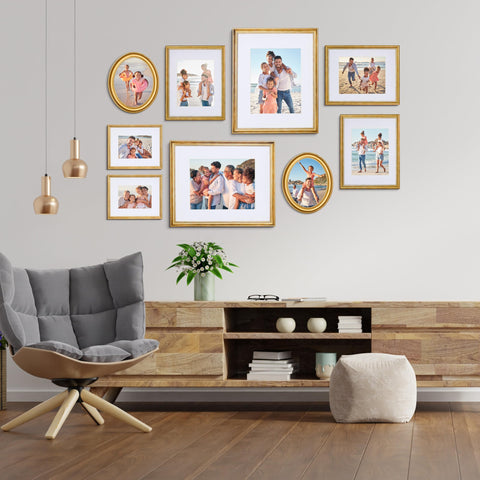 Camden Reed oval 8x10 frames introduce soft shapes to your wall.
