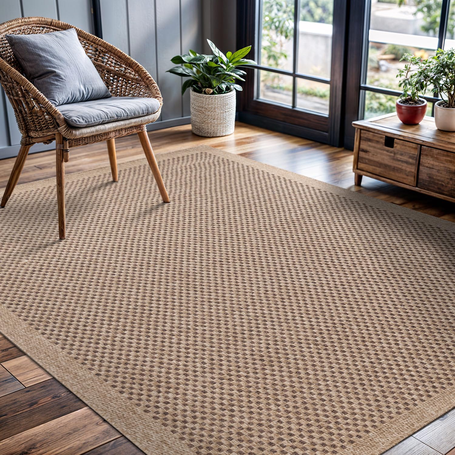 CAMILSON Durable outdoor-ready rug designed for long-lasting use.
