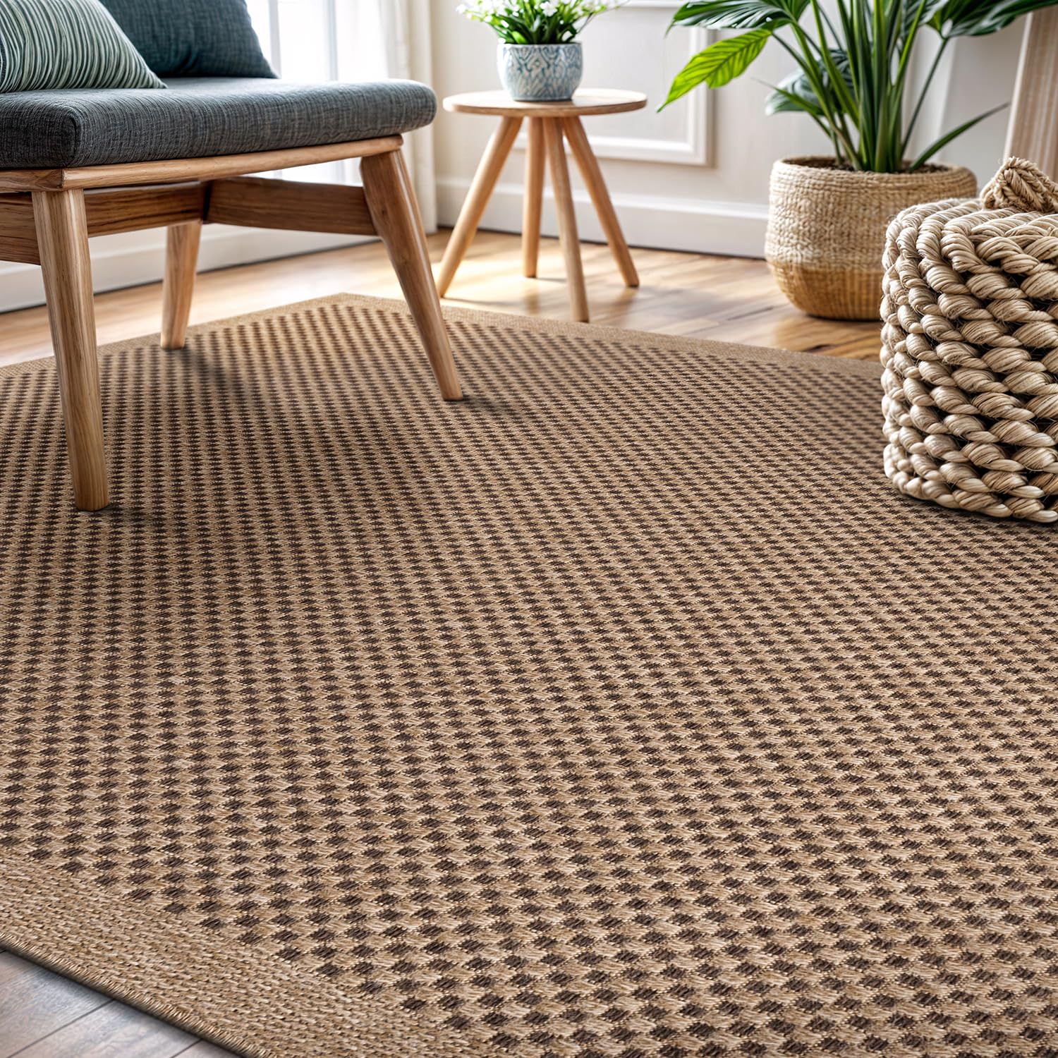 CAMILSON Rug cleans easily with hose-down rinsing and light spot cleaning.