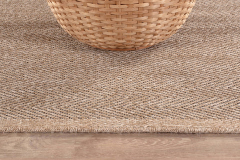 CAMILSON Easy Jute Rug 10x14 off-white color blends with decor