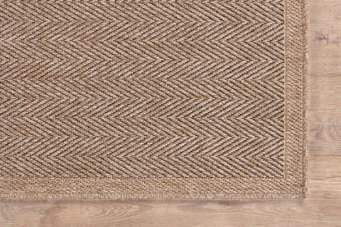CAMILSON Easy Jute Rug 5x7 close-up texture emphasizes natural look.