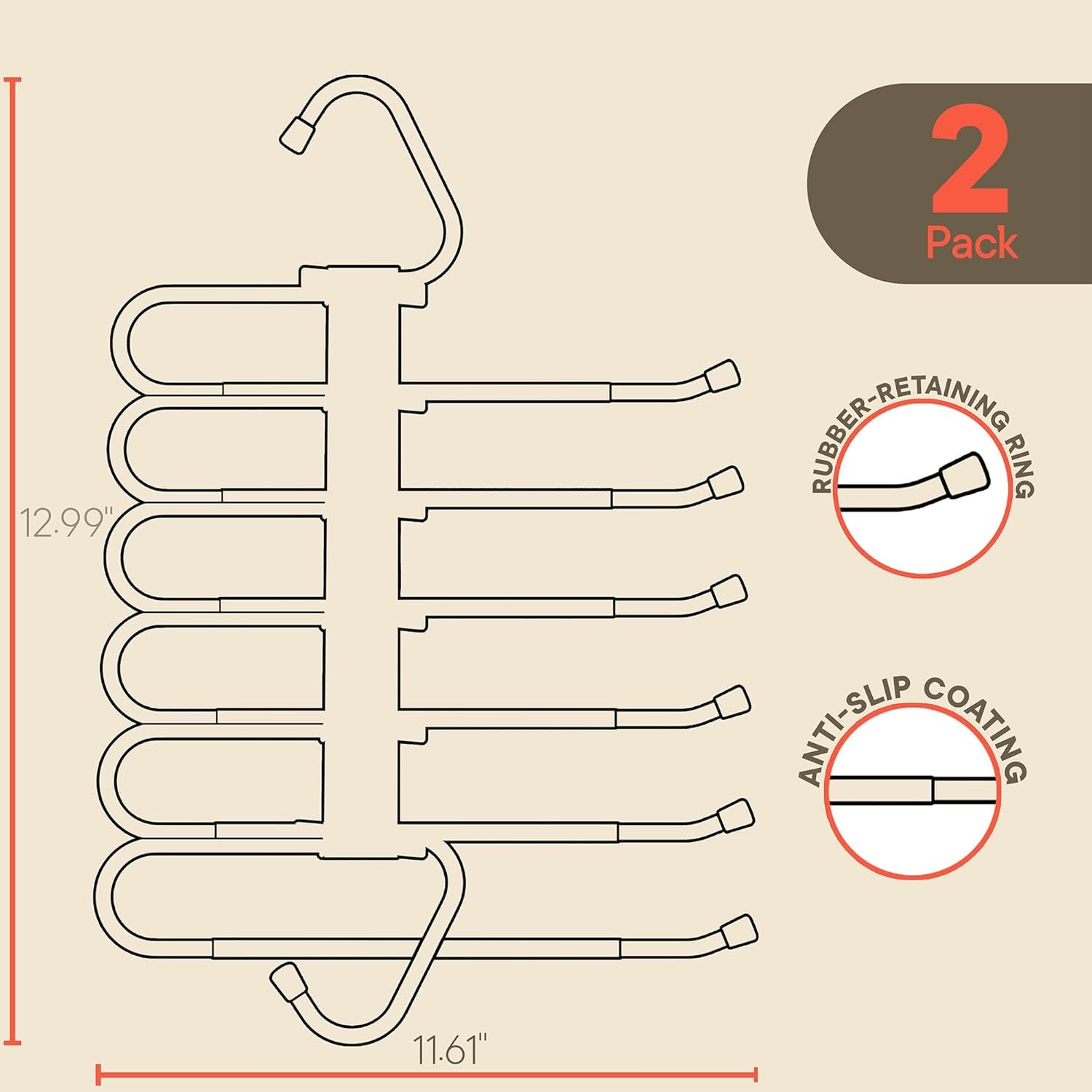 Campior space-saving closet organizer demonstrates vertical stacking to reclaim wardrobe space