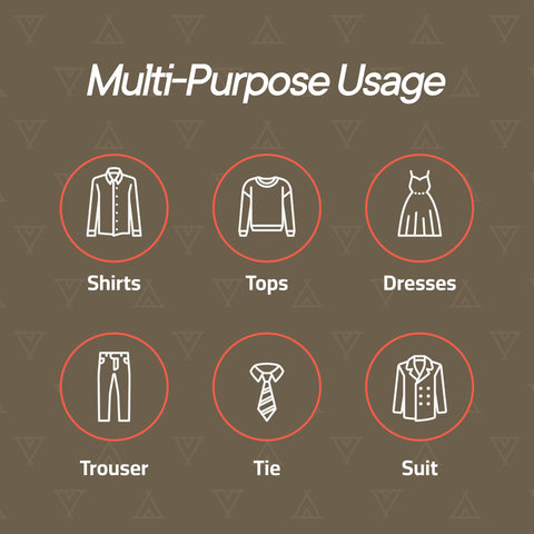 Campior versatile hangers support tees, blouses, dresses, and lightweight coats for daily use.