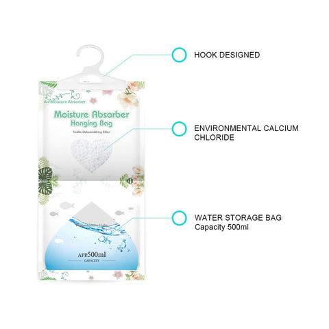 CANAGER hanging moisture absorber closet image illustrates fragrance-free design for wardrobes