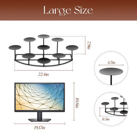 Nine-height design of Candeldo candelabra for versatile setups
