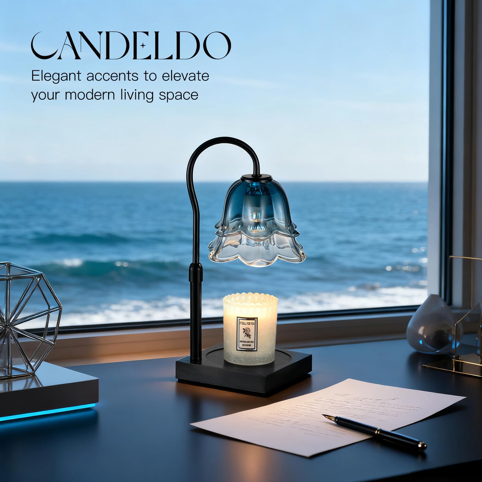 Candeldo two-bulb system provides balanced, cozy lighting for any room.