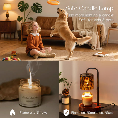 Candeldo dimmable brightness control to tailor candle glow