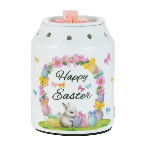 Candeldo Easter wax warmer with bunny eggs design creates festive ambiance.