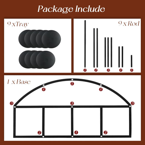 Candeldo 18-piece assembly shown for quick setup and styling.