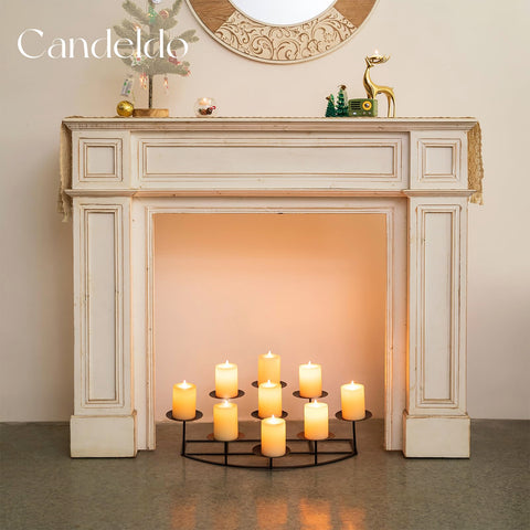 Table centerpiece and mantle decor with Candeldo candle holder