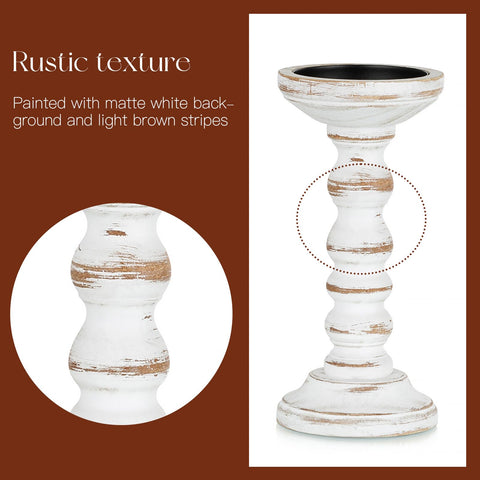 Candeldo wooden candle holder enhances living room decor