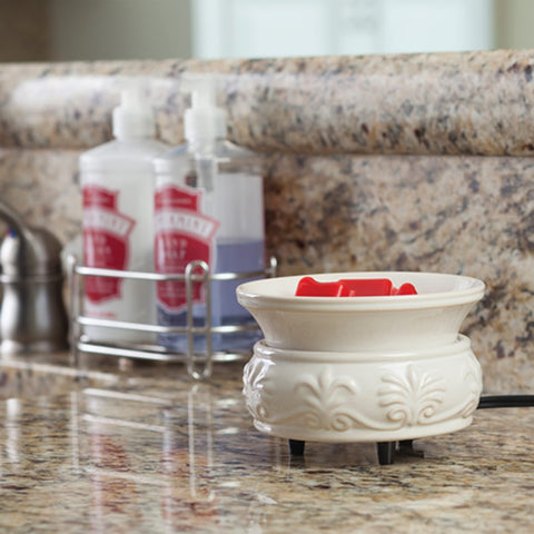 Candle Warmers Etc warmer dish for wax melts enables easy fragrance diffusion