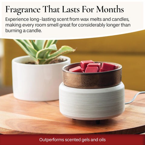 Candle Warmers ETC 10 oz candle compatibility image with 3.9-inch warming plate