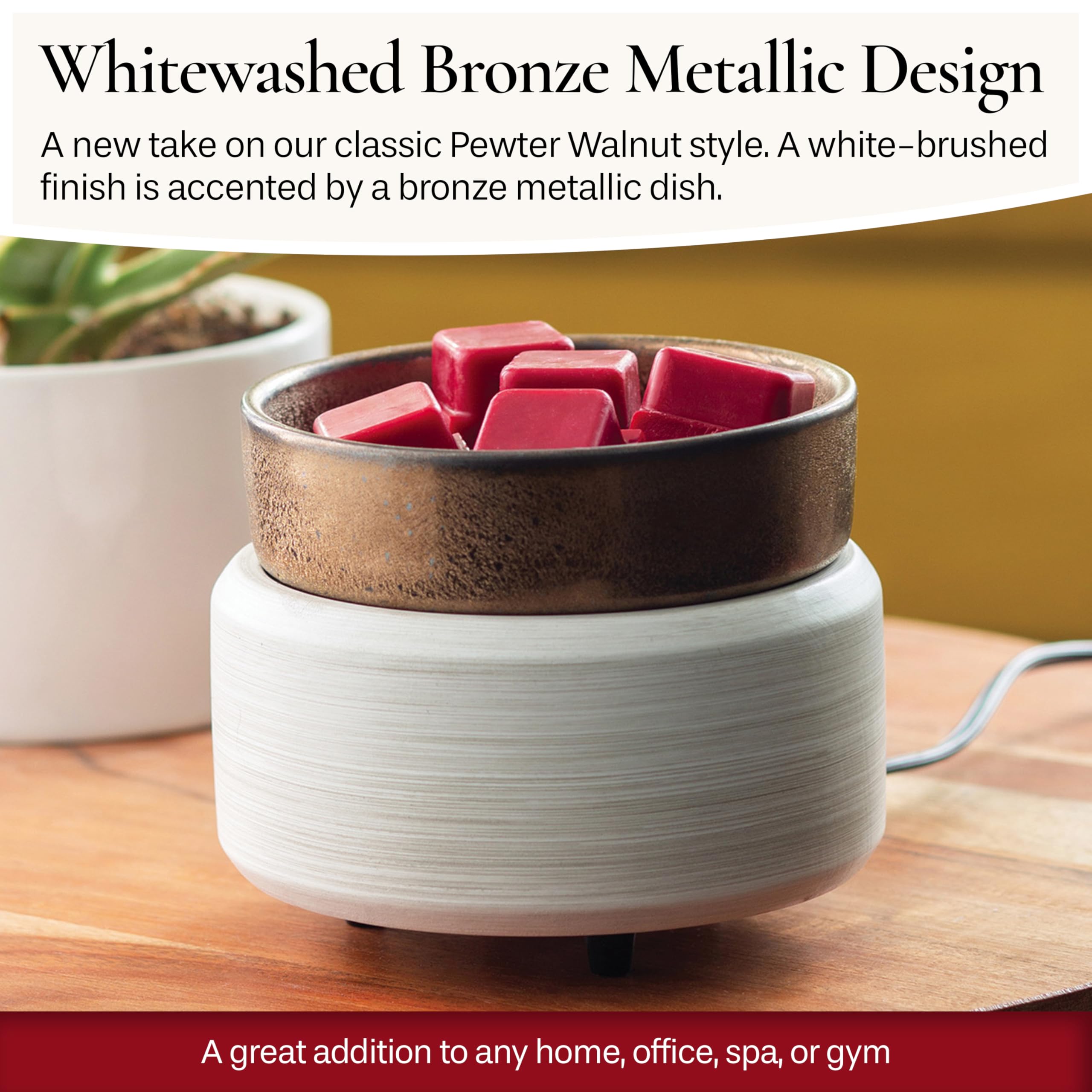 Candle Warmers ETC easy-clean removable dish for quick maintenance