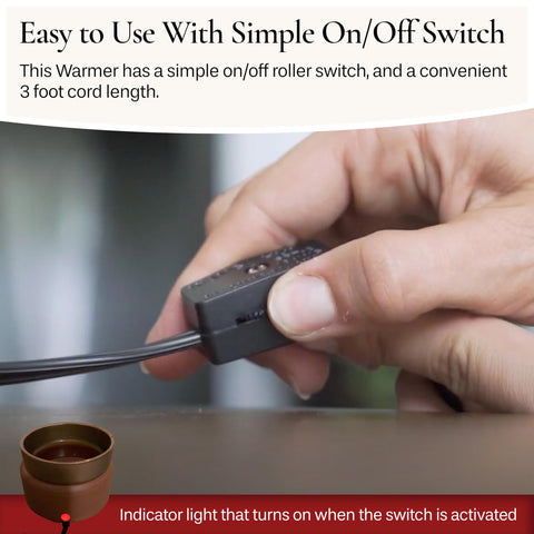 Candle Warmers ETC compact warmer on office desk setup