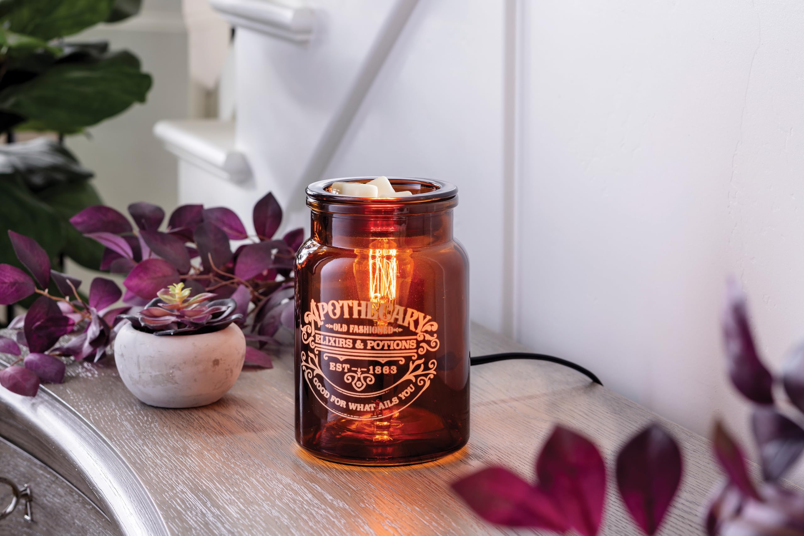 Candle Warmers ETC apothecary dish melts wax easily for fragrance in any room