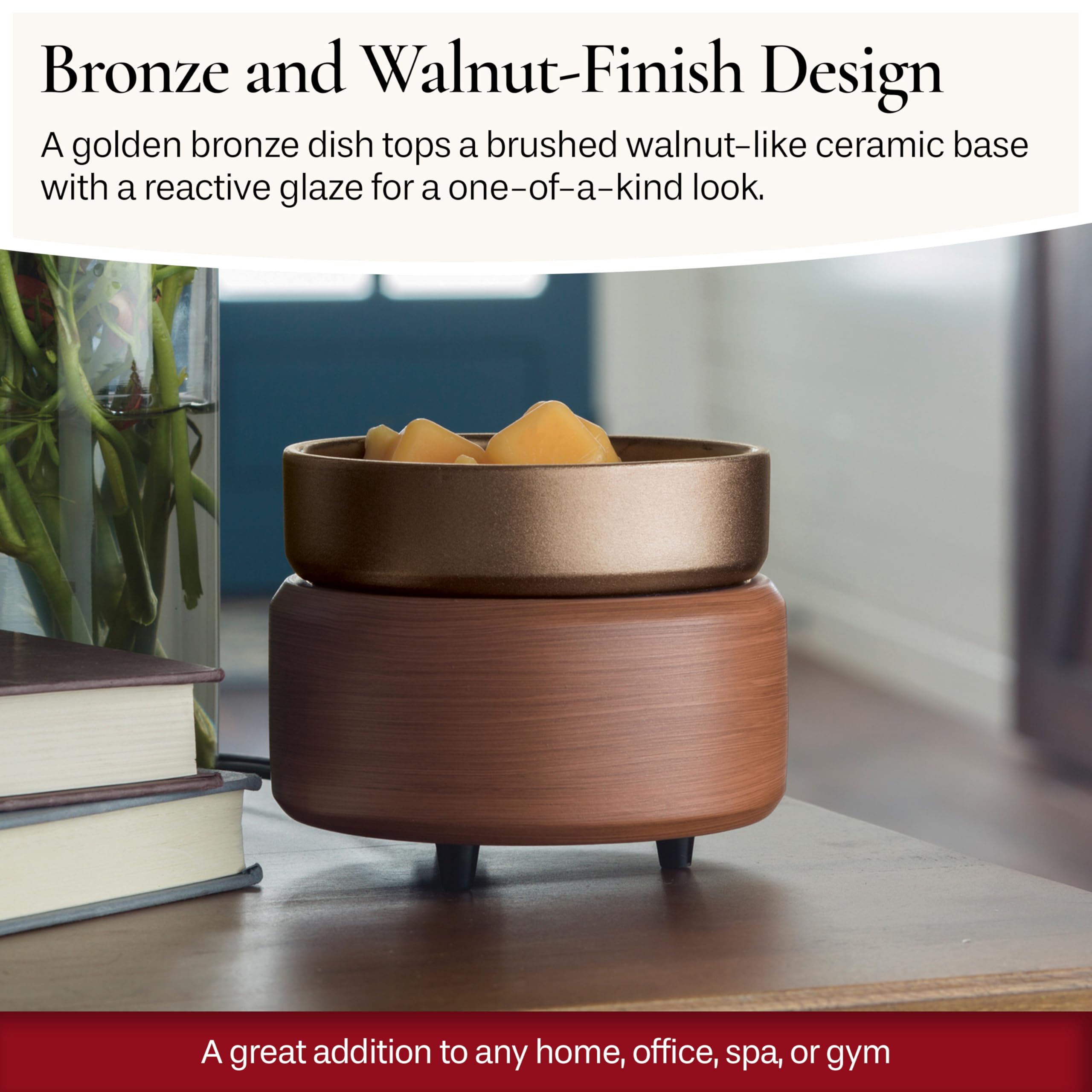 Candle Warmers ETC compact design fits desks and shelves