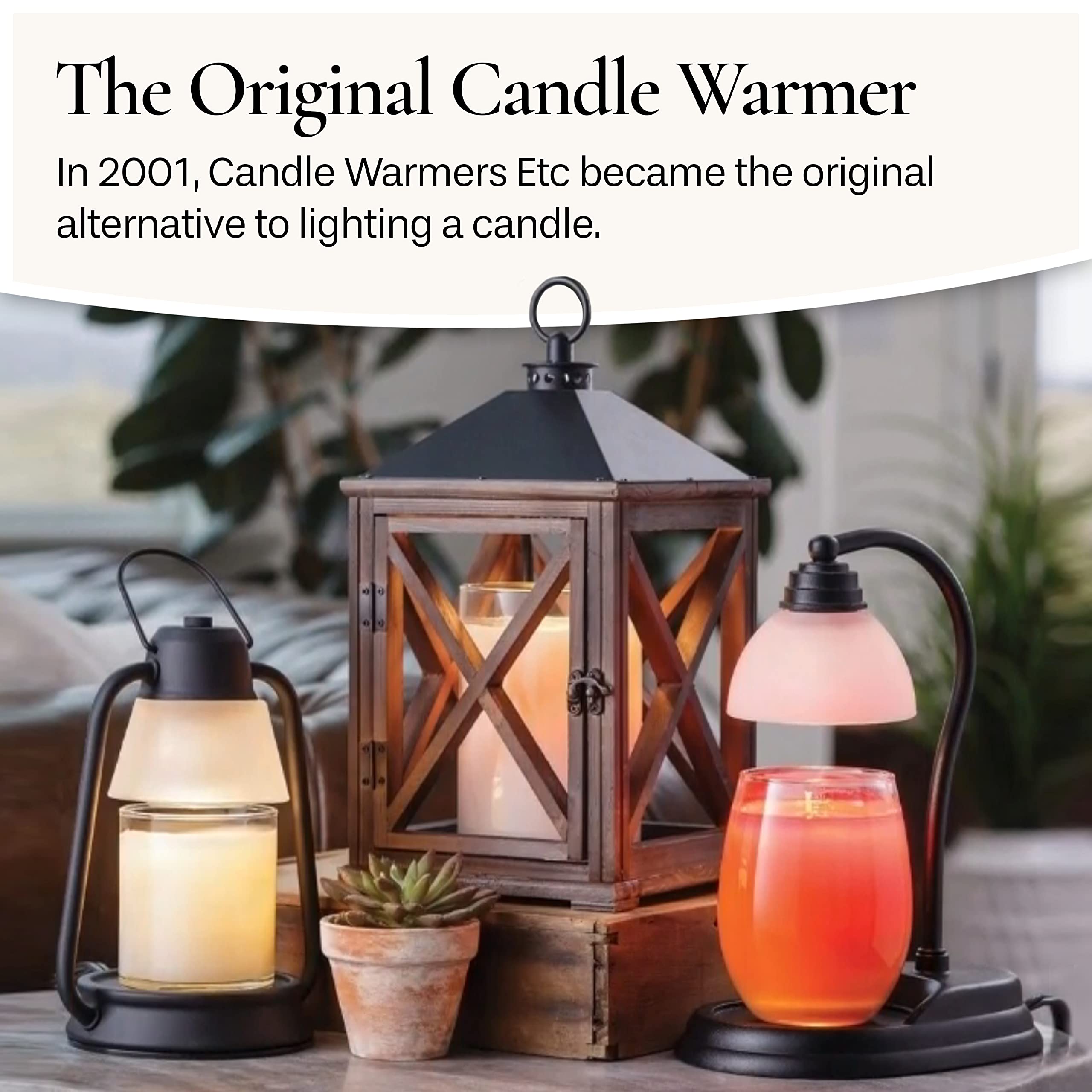 Candle Warmers ETC compact dimensions fit on shelves and tables.