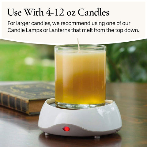 Candle Warmers Etc eight-hour timer for safer, longer fragrance.