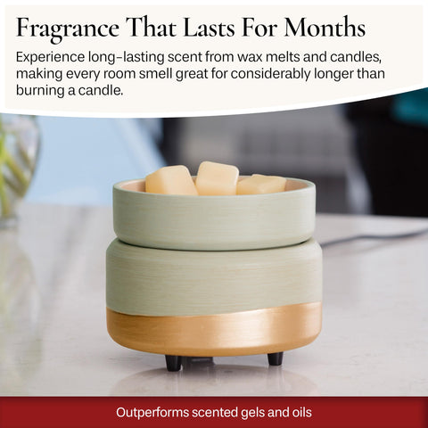 Candle Warmers Etc removable wax dish for quick cleaning