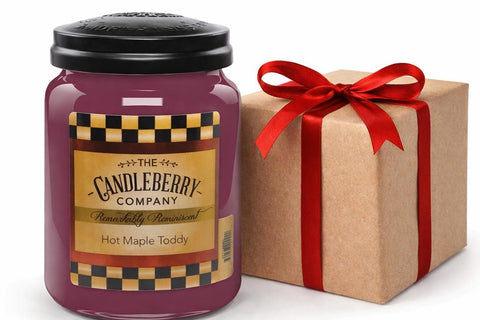 Candleberry label closeup shows premium packaging and scent quality.