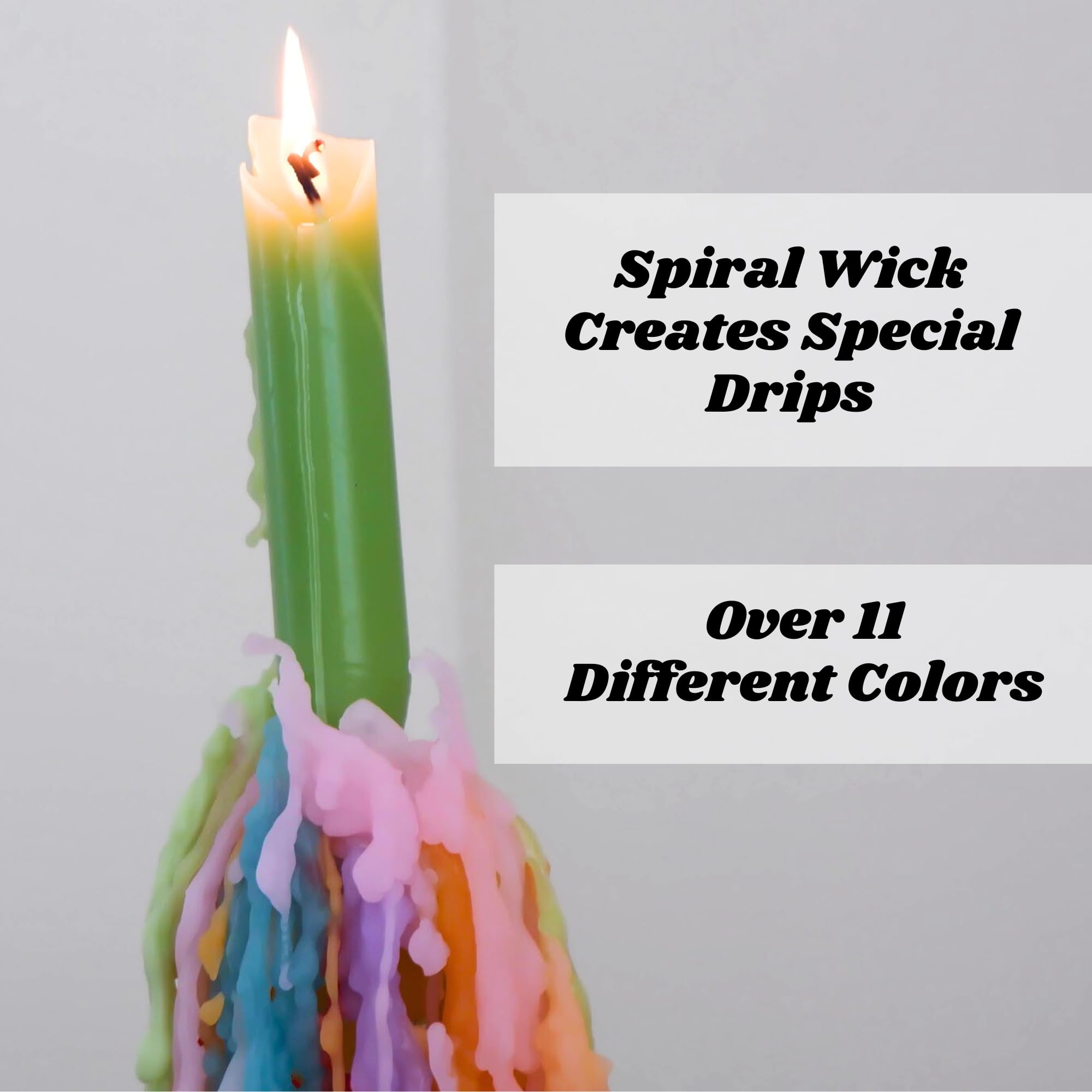 Candlestock Hippie drip candle orange delivers vibrant mood for celebrations and evenings.