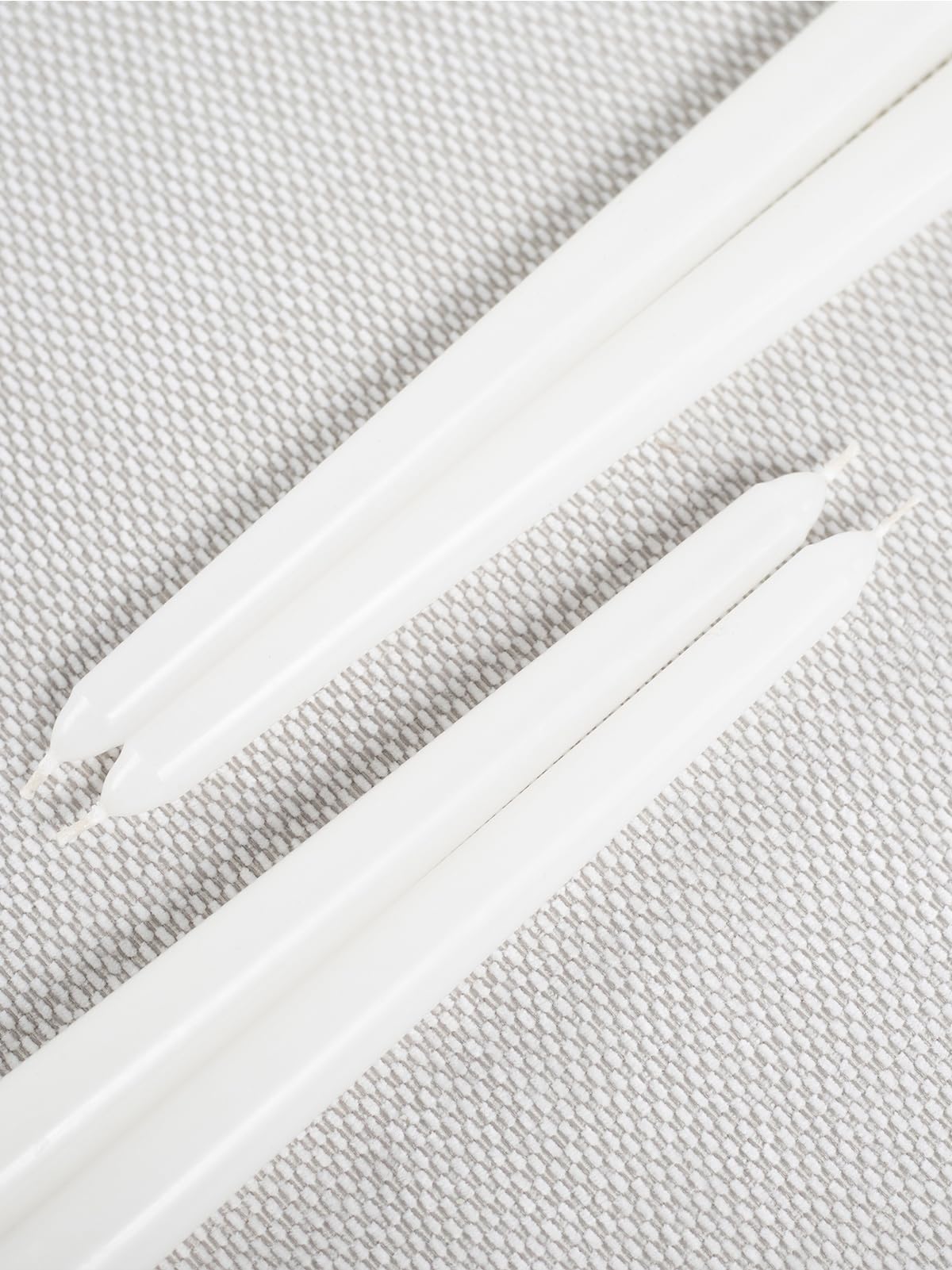 CandWax handmade 12-inch white tapers evoke craft and care in every burn.