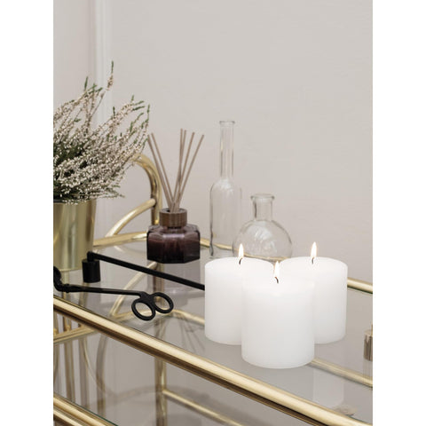 CANDWAX handmade 3x3 candles with long burn time.